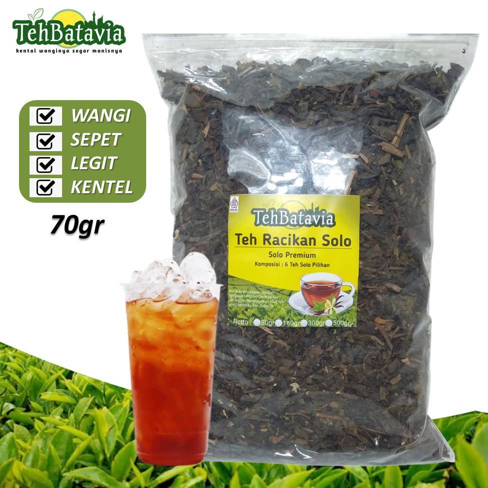

Teh Batavia 6 Teh Racikan Khas Solo Untuk Jualan ES Teh Jumbo Racikan Teh Solo Premium 70gram