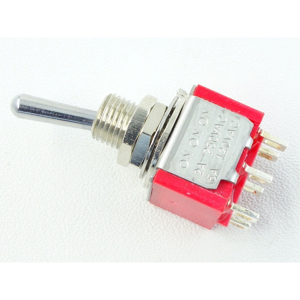 DPDT Mini Toggle Switch On-On-On
