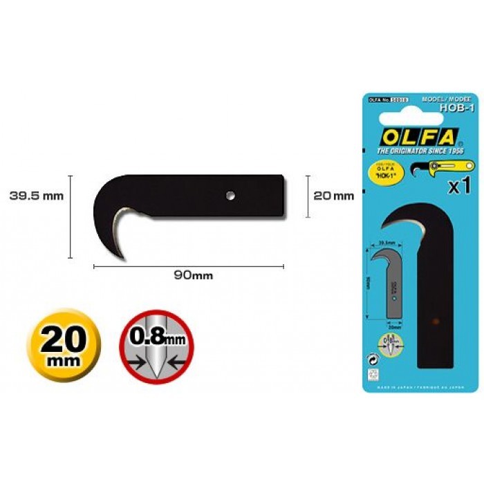 

OLFA HOK-1 Pisau Cutter Sabit Potong Tali Wrap Heavy Duty Hook Knife