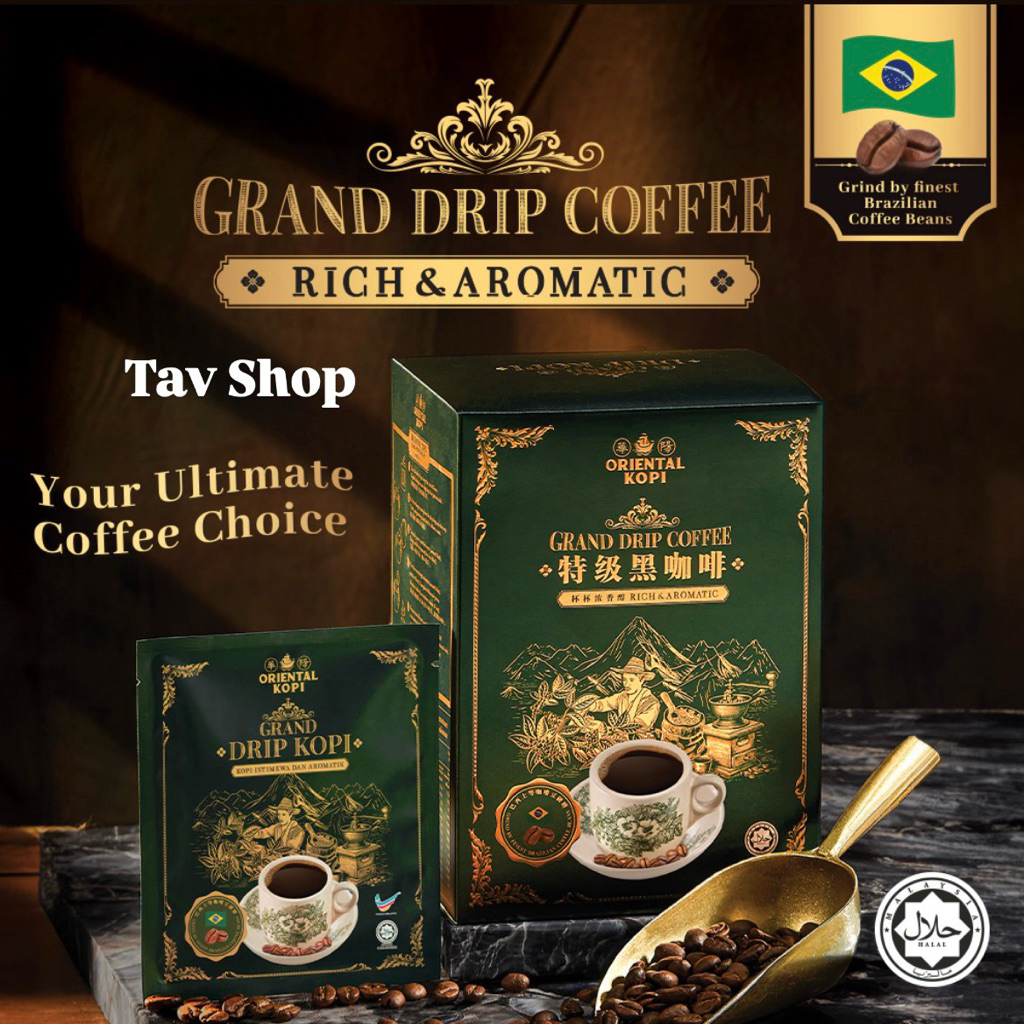 

ORIENTAL Kopi - Grand Drip Coffee Premium [Malaysia] 1 Box isi 10pcs