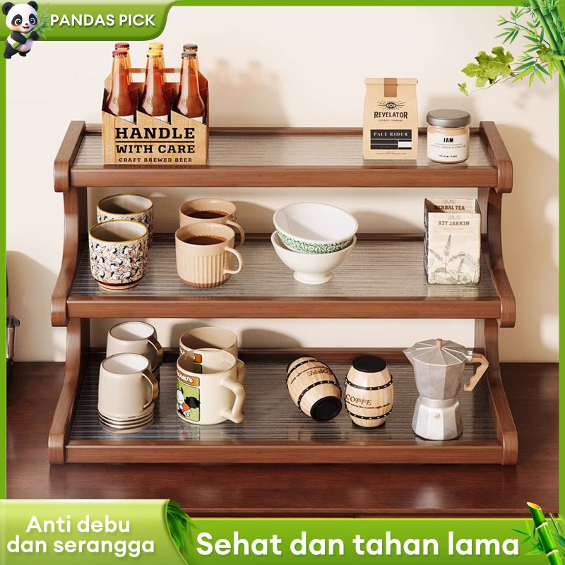 Rak Meja Rak Meja Aesthetic Rak Meja Kantor Rak Meja Belajar  Rak Kayu Serbaguna Rak Rak Bumbu Dapur