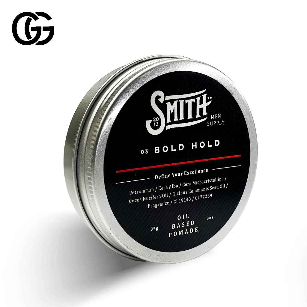 SMITH - Bold Hold Oil Based Hair Pomade 85gr | Smith Pomed Rambut Pria | Pomade Rambut Oil | Minyak 
