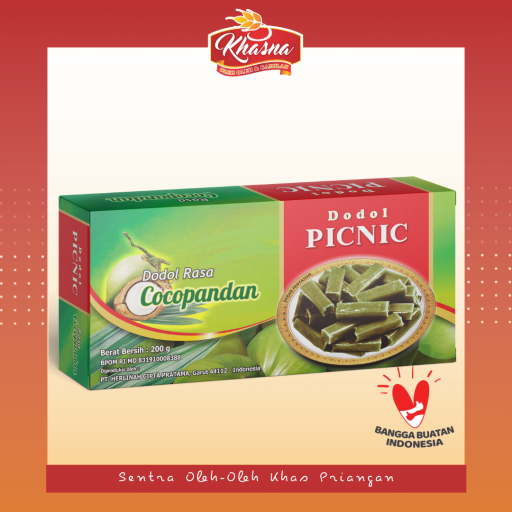 

DODOL PICNIC COCOPANDAN 200Gr