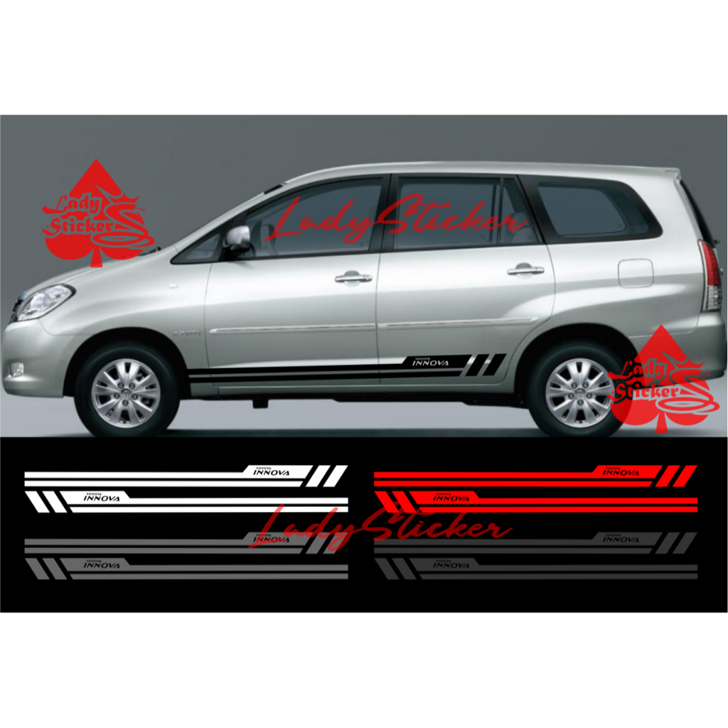 Cutting sticker mobil innova sticker stiker mobil toyota innova