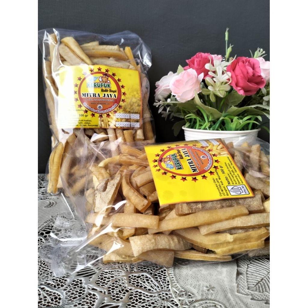 

krecek rambak kulit sapi 1kg/2 bungkus