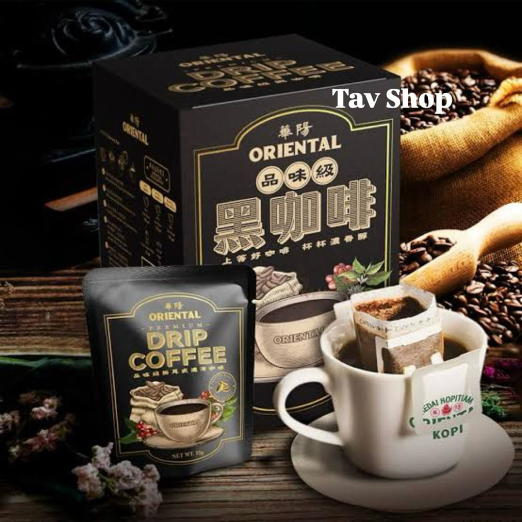 

ORIENTAL Kopi - Premium Drip Black Coffee [Import] Malaysia [1 Box 10 Sachet]