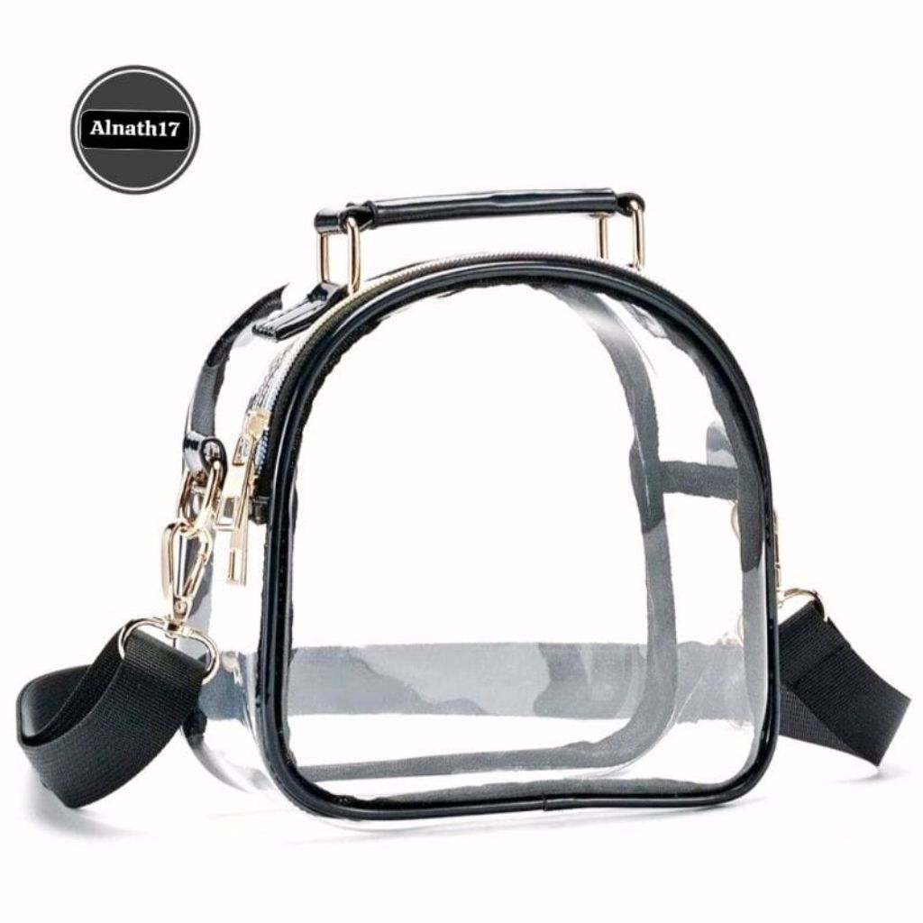 TAS SLEMPANG KONSER TRANSPARANT°tas slempang Mika PVC~Tas fashion konser WANITA selempang