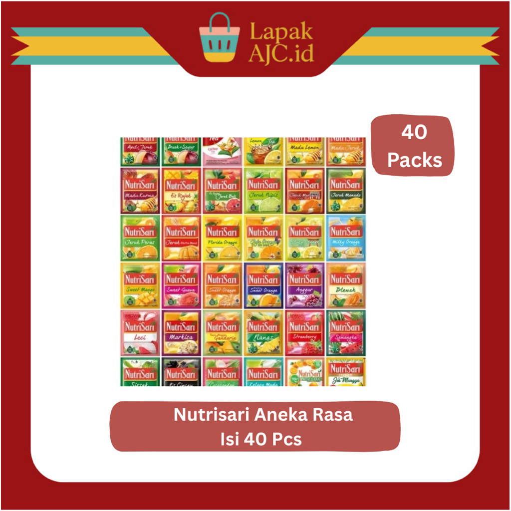 

NutriSari Aneka Rasa Isi 40 Sachets Minuman Segar Manis