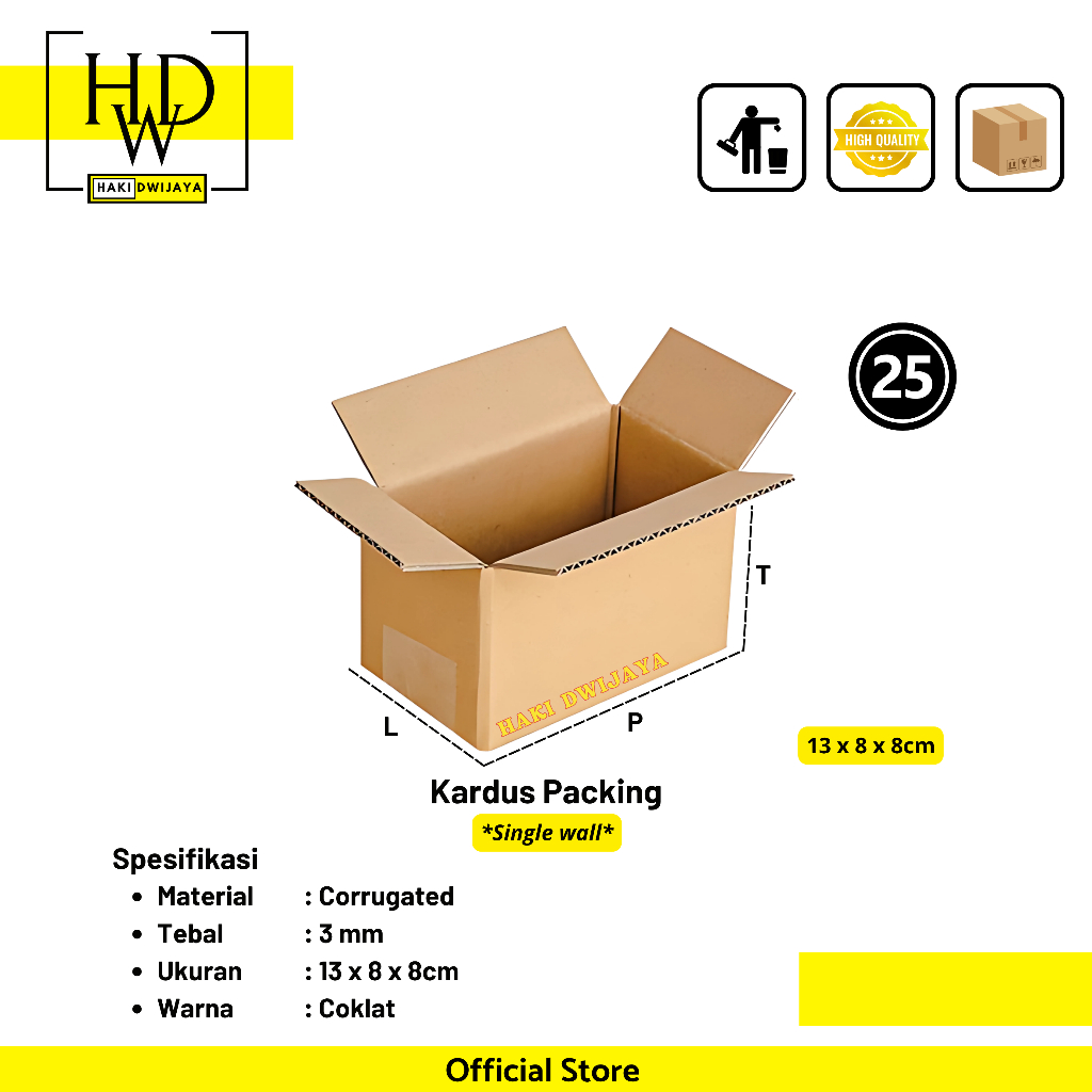 

[25pcs] Kardus Packing / Corrugated Single Wall Box