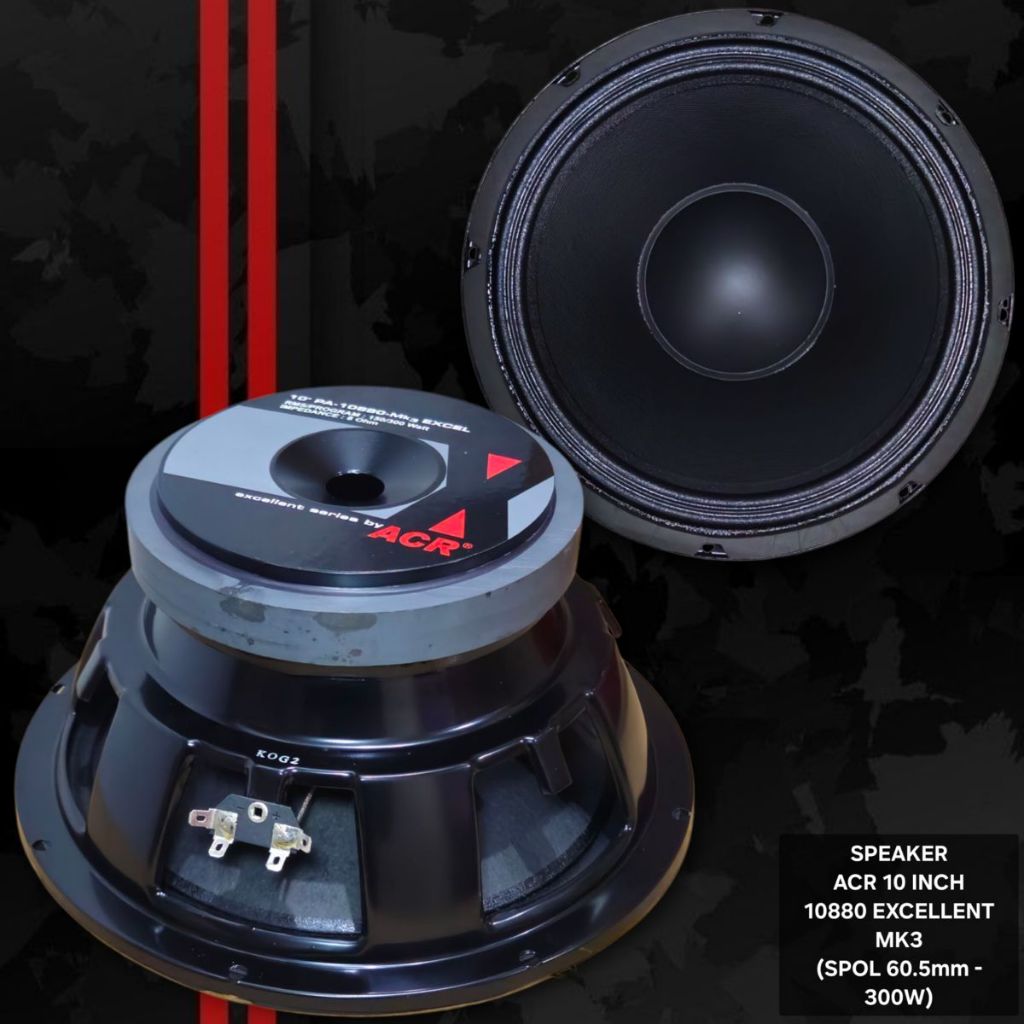 Speaker ACR 10 Inch 10880 MKIII / Spk ACR 10" PA10880 MK3 Excellent Original