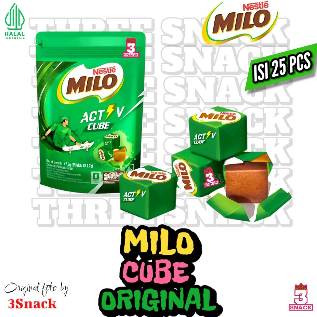 

1 PAK MILO CUBE | MILO ACTIVE CUBE ORIGINAL ISI 25 BLOK