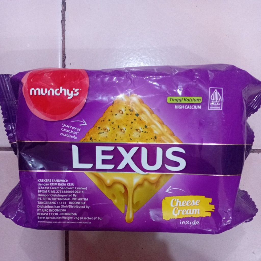 

Lexus Cheese Cream 76gr (4 sachet @19gr)