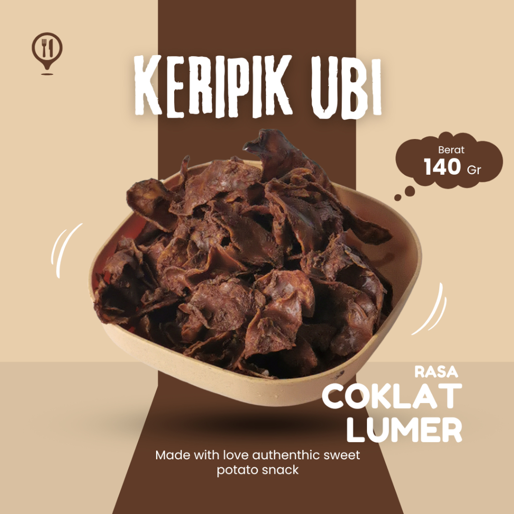 

Keripik Ubi Rasa Coklat Lumer - Ubi Cilembu - Snack ubi