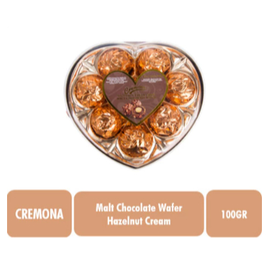 

Cremona Hazelnut Cream Crisp Malt Chocolate T8 Heart