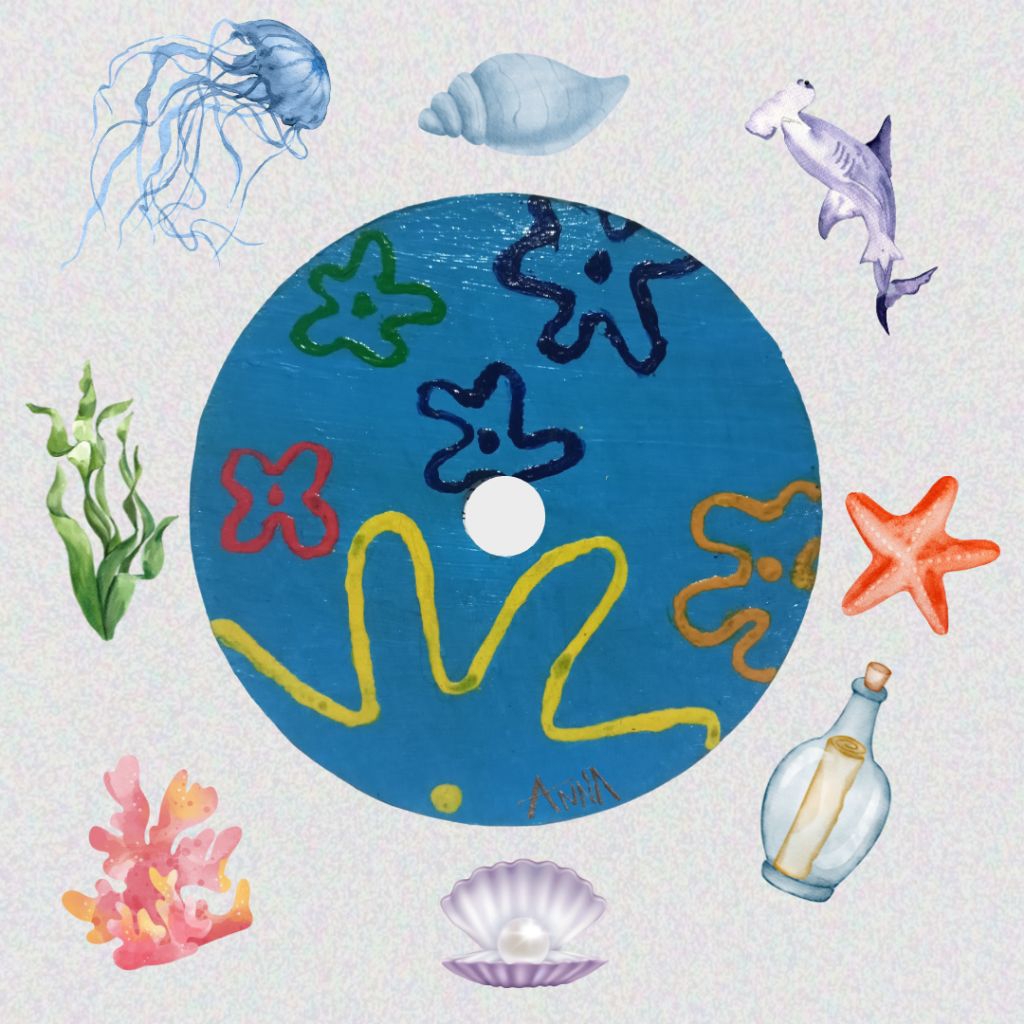 CD Painting/Kaset Painting - Bawah Laut