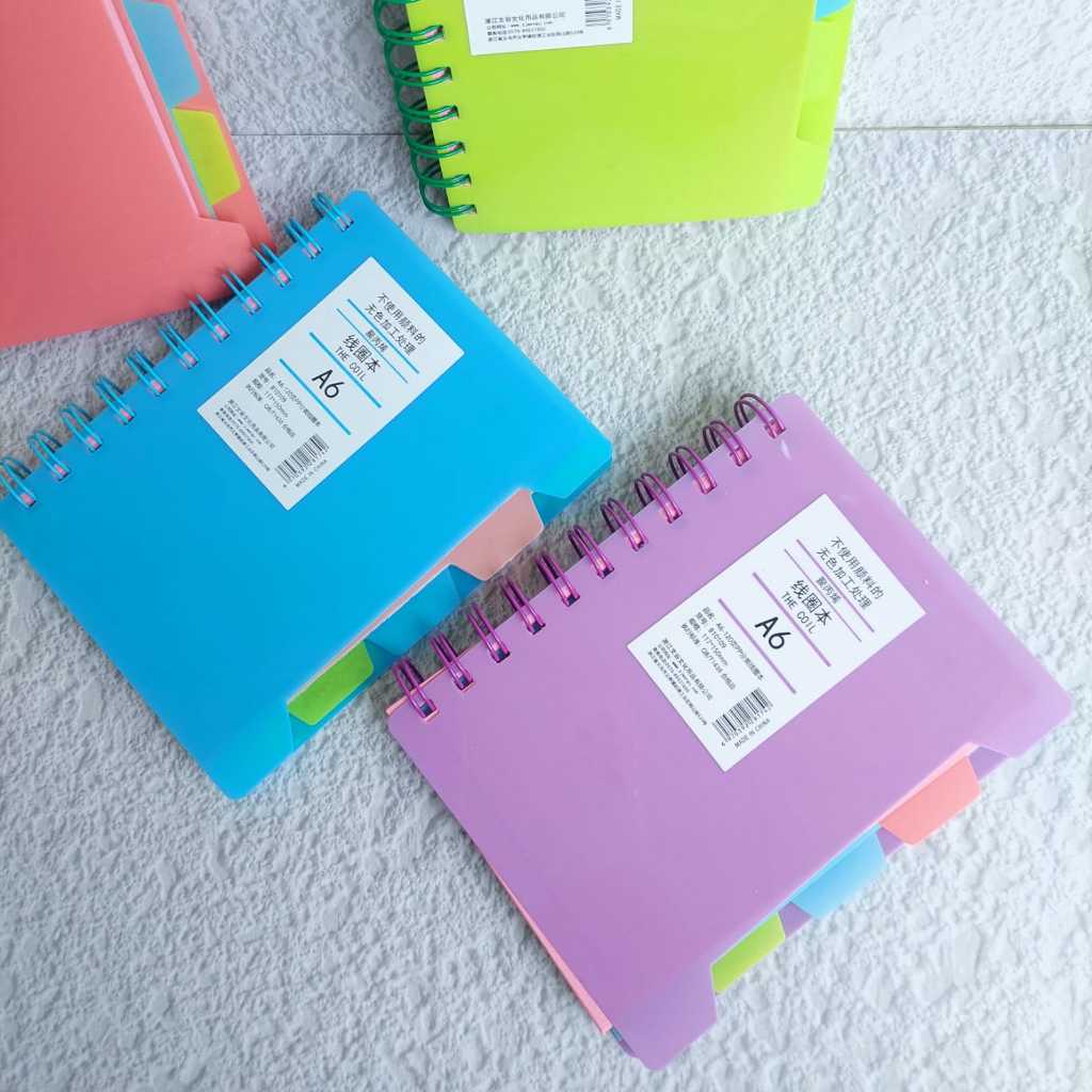 

Binder A6 - Note Book - Spiral Book - 120 Halaman/Sheets