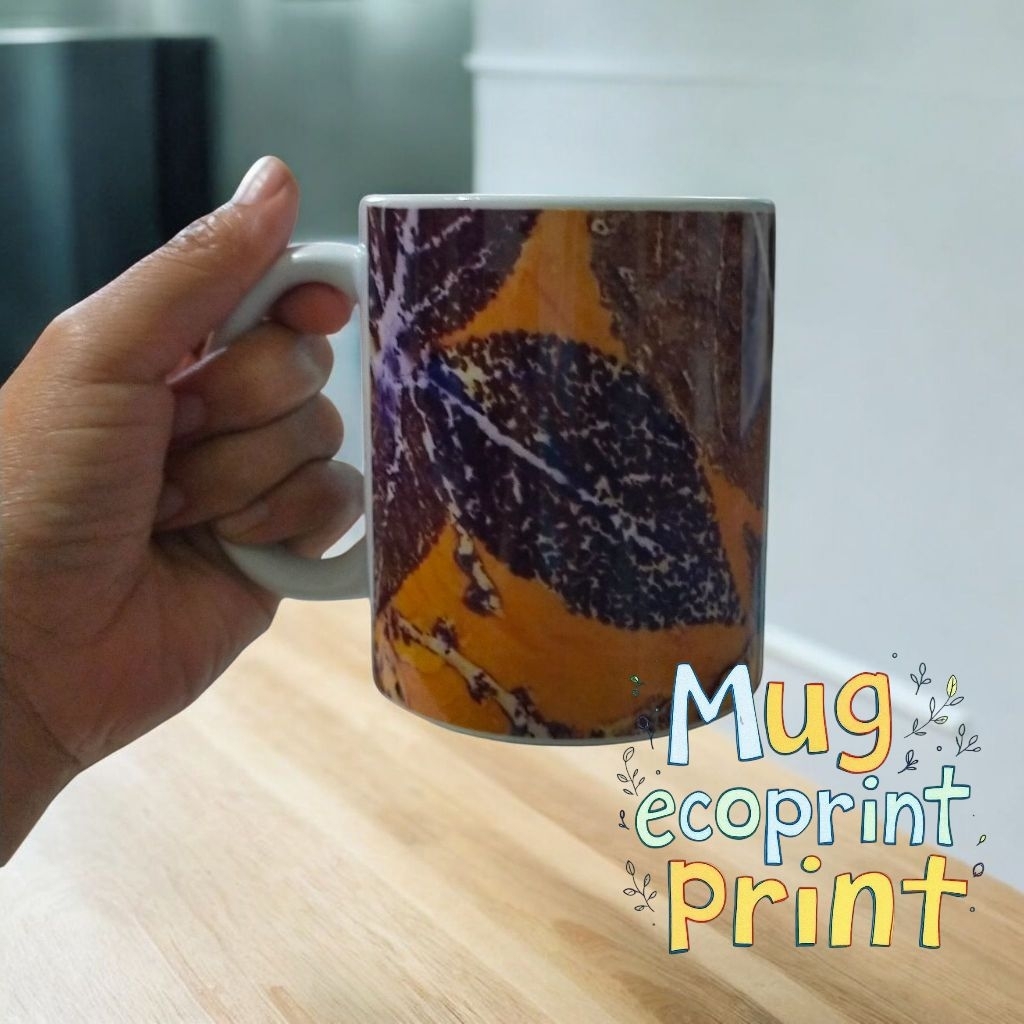 mug gelas keramik ecoprint sublim 11 oz custom