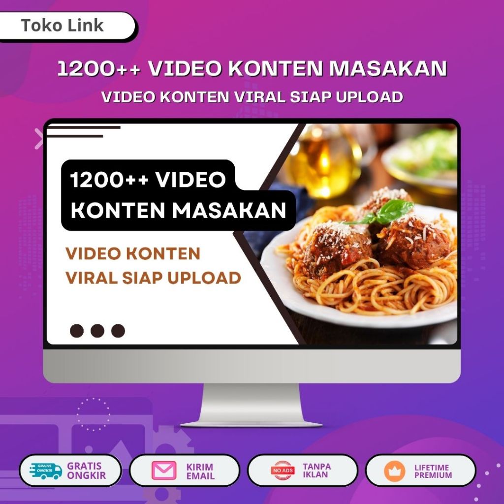 1200++ Vidio Konten Masakan Viral Siap Upload di F-B-PRO Vidio Original