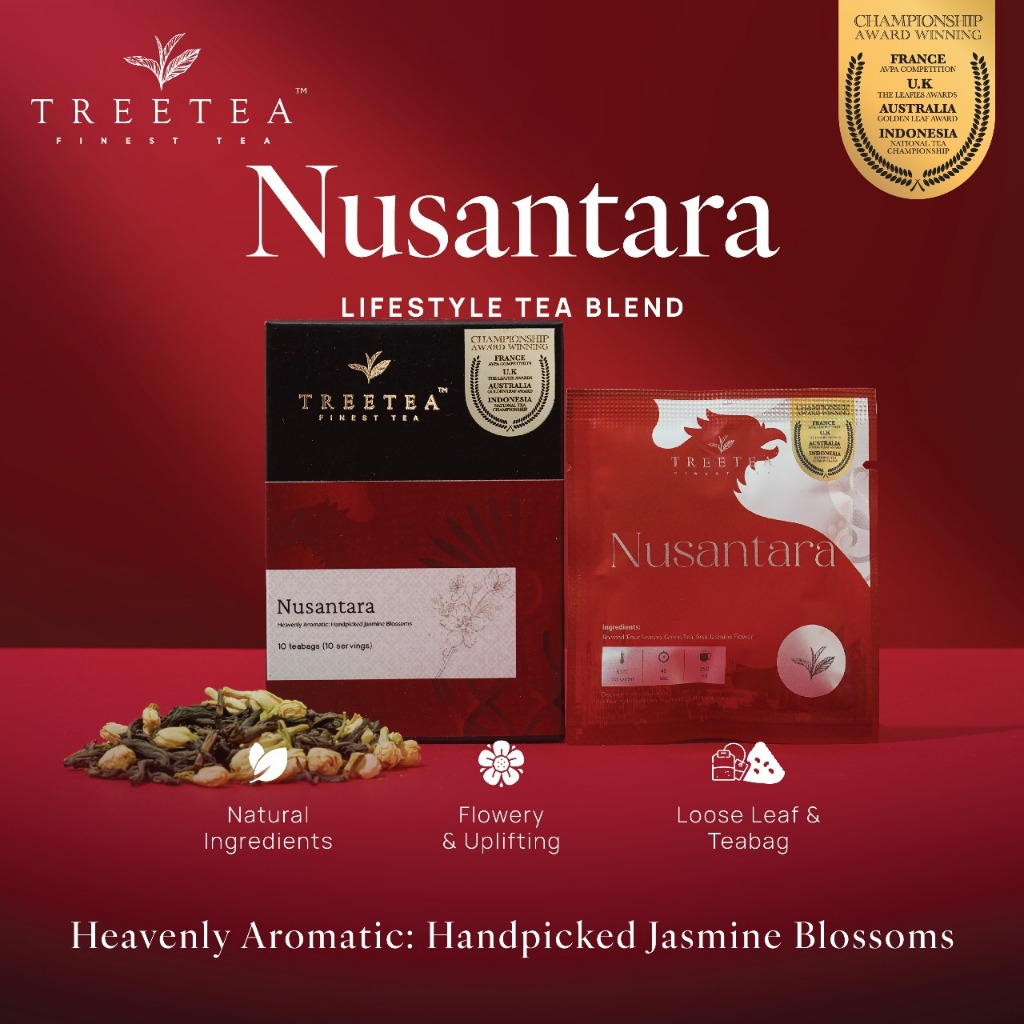 

NUSANTARA Roasted Jasmine Tea New Blending Tea Box