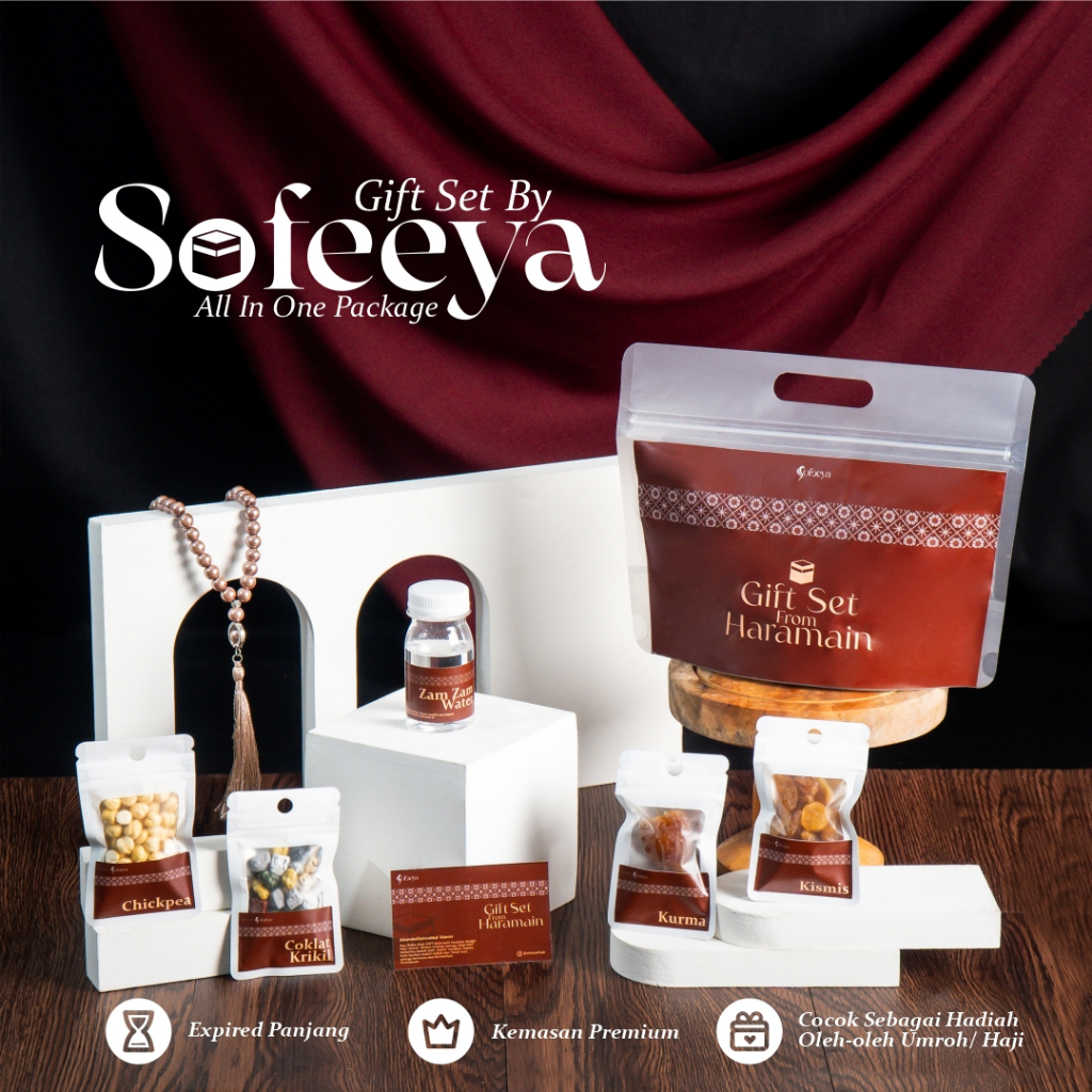

Hampers Oleh Oleh Haji dan Umroh Kurma Premium Coklat Kerikil Air Zamzam Souvenir Unik