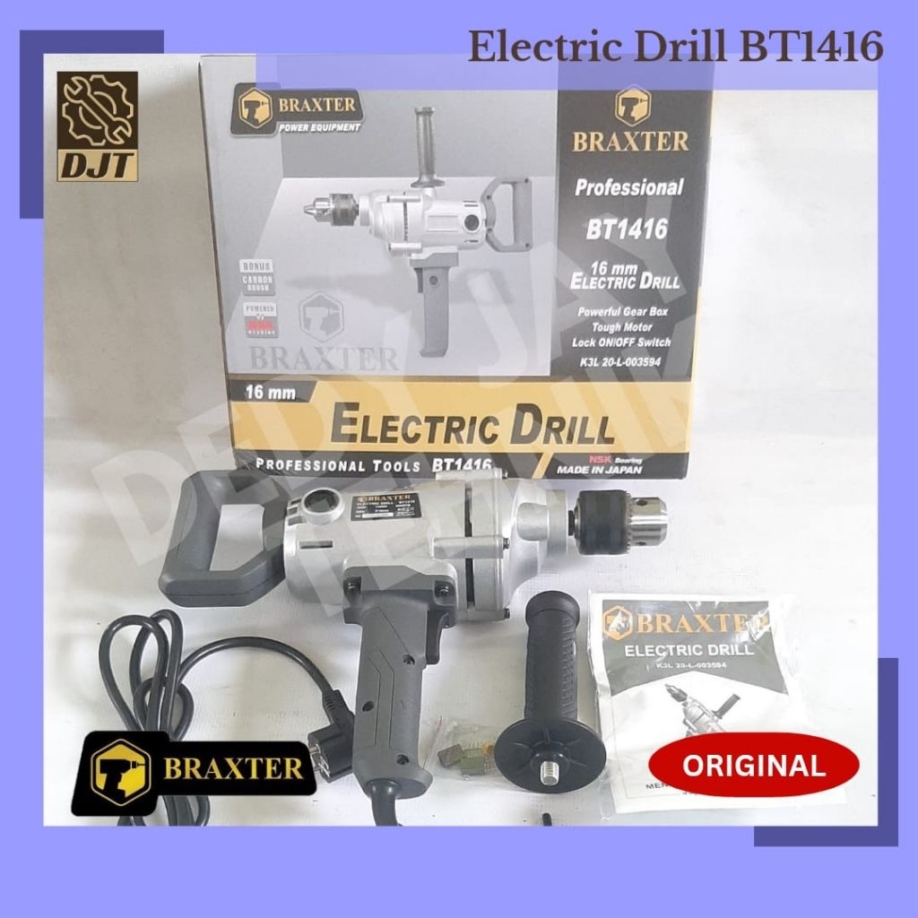 BRAXTER MESIN BOR LISTRIK MODEL PESAWAT 16MMTIPE BT1416 BRAXTER