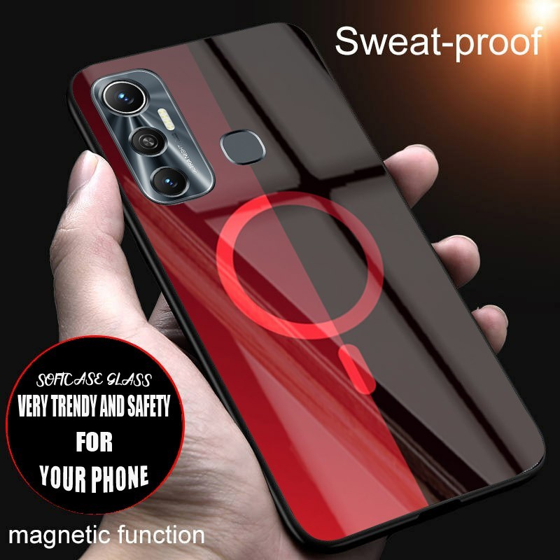 Softcase glass kaca terbaru GC15 For lnfinix Hot 11 Hot 11 Play Hot 12 hot 12 Play Hot 9 hot 9 Play 