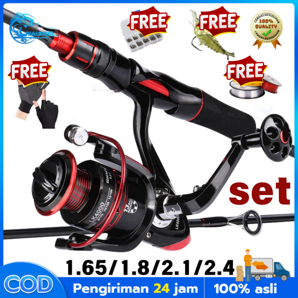 Joran Pancing Set pancing 1 set murah Pancing 1.8M / 2.1M joran Pancing dengan bahan serat karbon jo