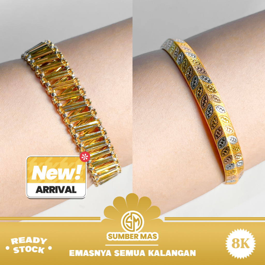 GELANG KOLONG EMAS ELEGANT VIRAL FASHION 8K - SUMBER MAS