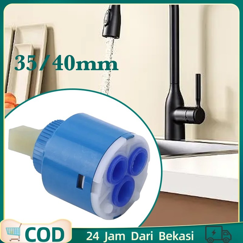 Jantung Kran Air 35/40mm Jantung Kran Panas Dingin Katup Kran Air Keran Air Panas Dan Dingin