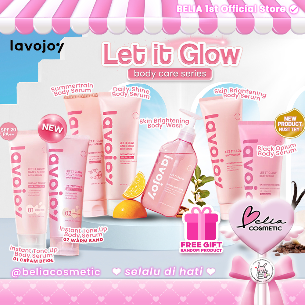 ❤ BELIA ❤ LAVOJOY Let It Glow Body Series | Body Serum Skin Brightening | Body Serum Instant Tone Up