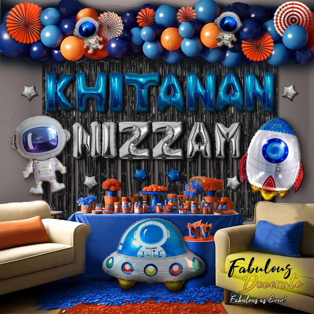 Fabulous Decorate Set Dekorasi Khitanan tema Astrono / Khitanan Spiderman / Khitanan Dino / Khitanan