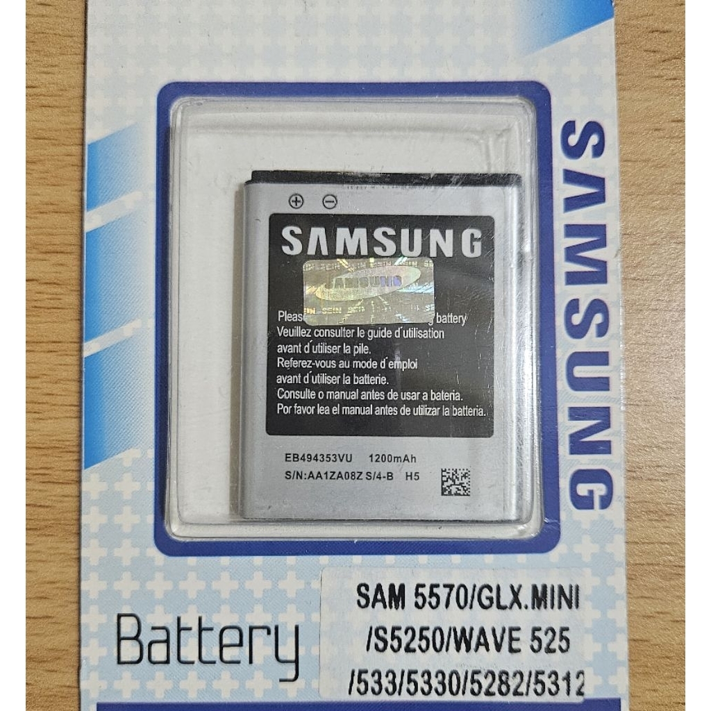 Baterai Batrei Battery Samsung 5570/ galaxy Mini / S5250 / Wave 525 / 533 / 5330 / 5282 / 5312