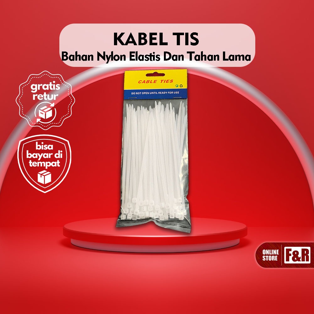 

Kabel Tis Serbaguna 15cm Kabel Ties Nylon Serbaguna Zip Tie Nylon Berkualitas Elastis, Tahan Lama, Dan Anti Slip