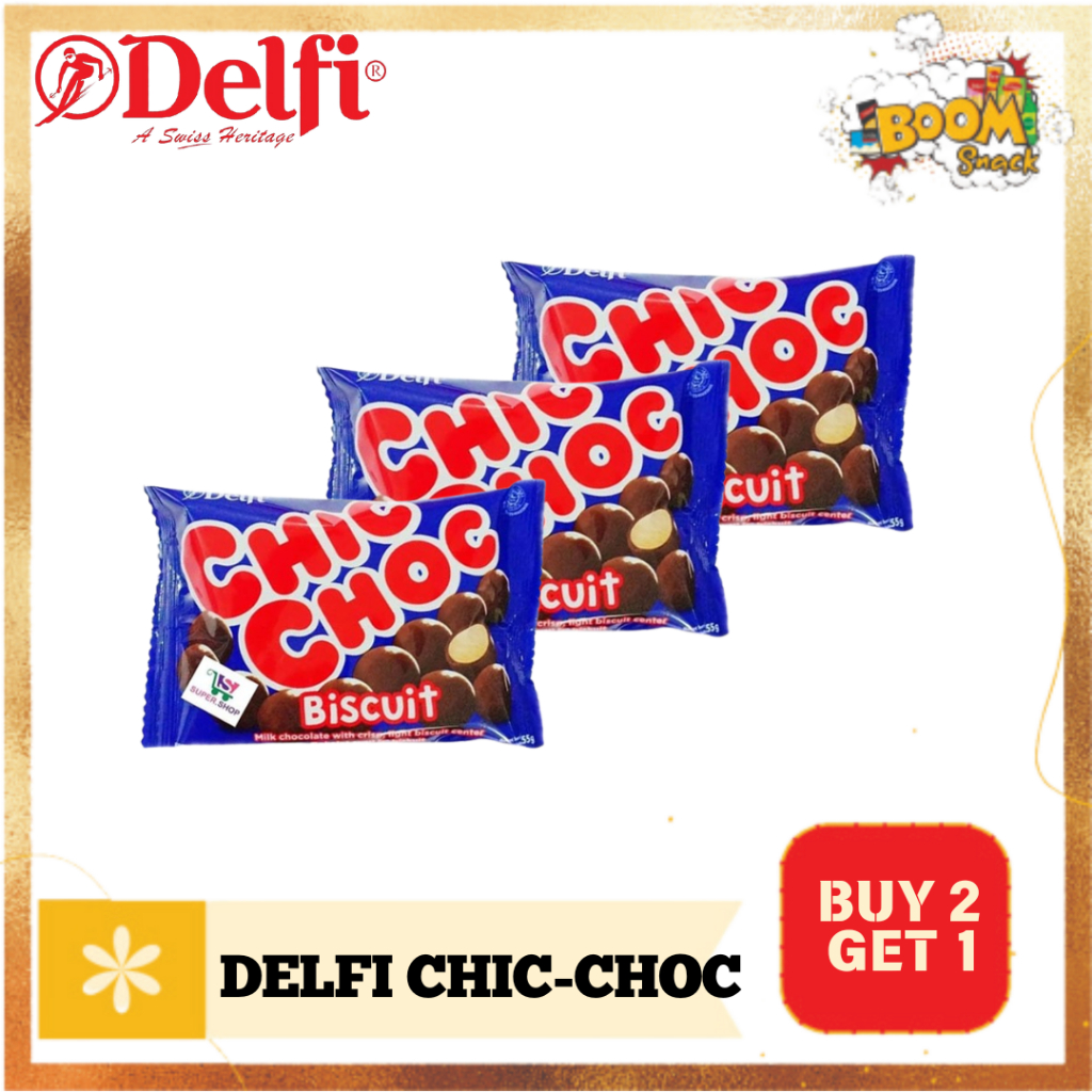 

PROMO ISI 3 DELFI CHIC- CHOC BISCUIT COKLAT36 GRM