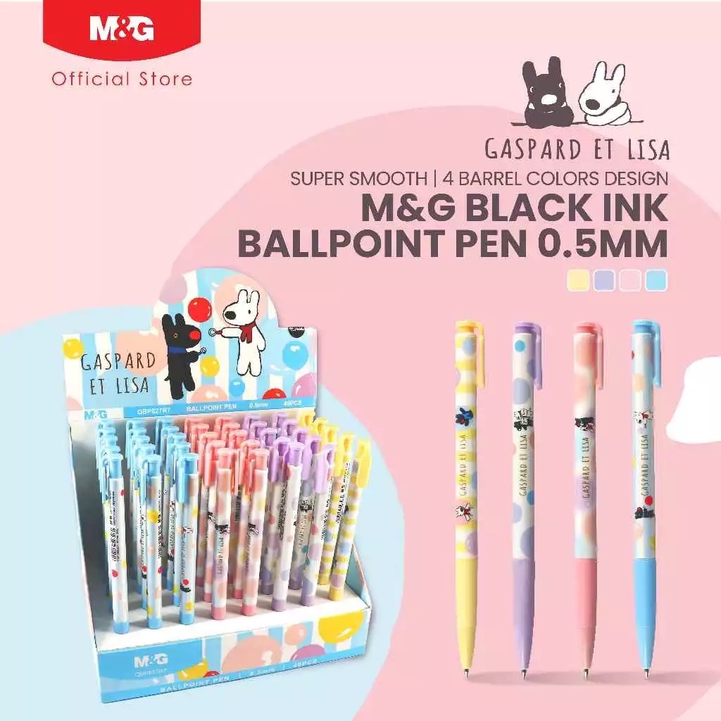 

M&G Pulpen GASPARD ET LISA 0.5mm / Ballpoint Pen Hitam QBP827R7