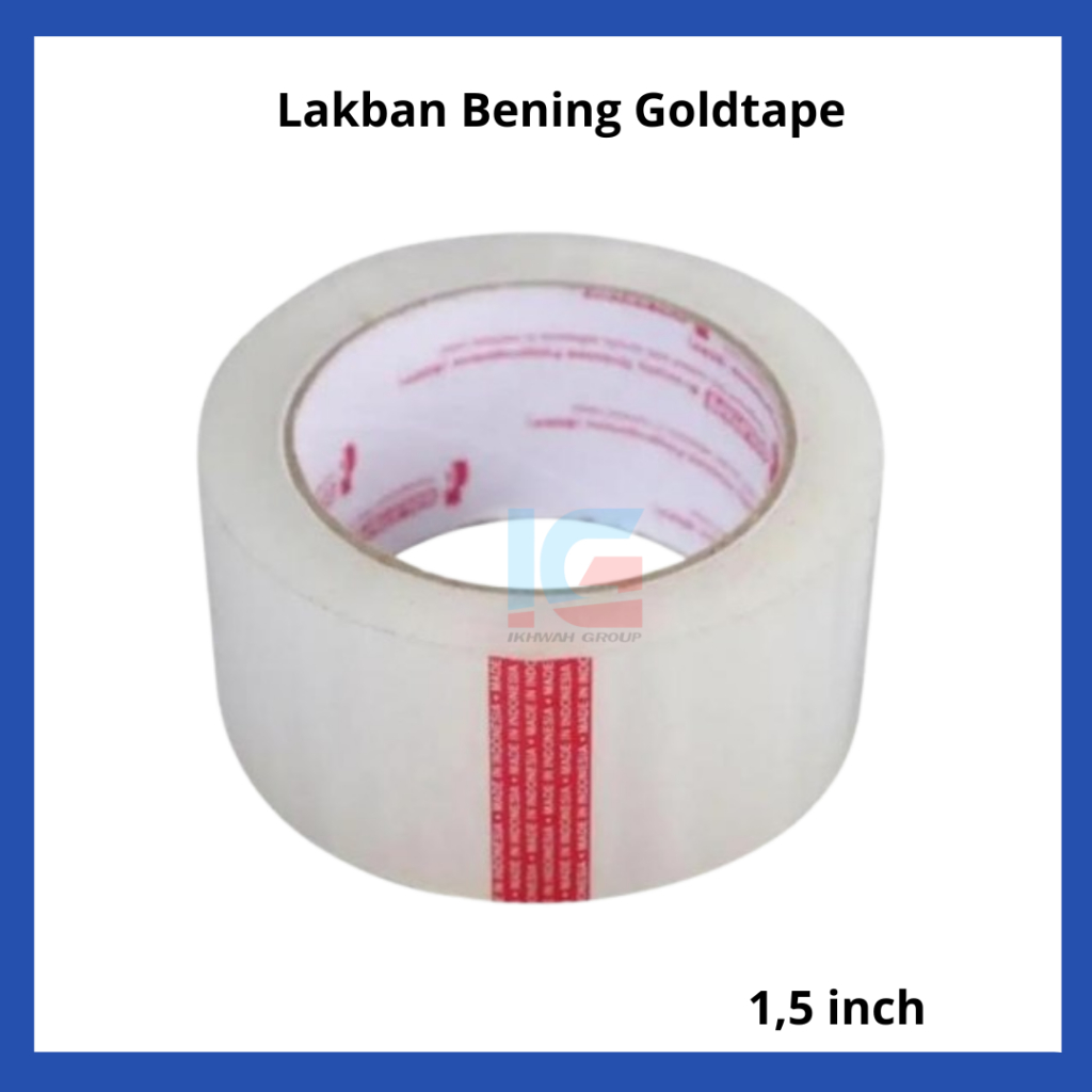 

Lakban OPP GOLDTAPE Merah 1 Roll | 1,5" inch | Bening