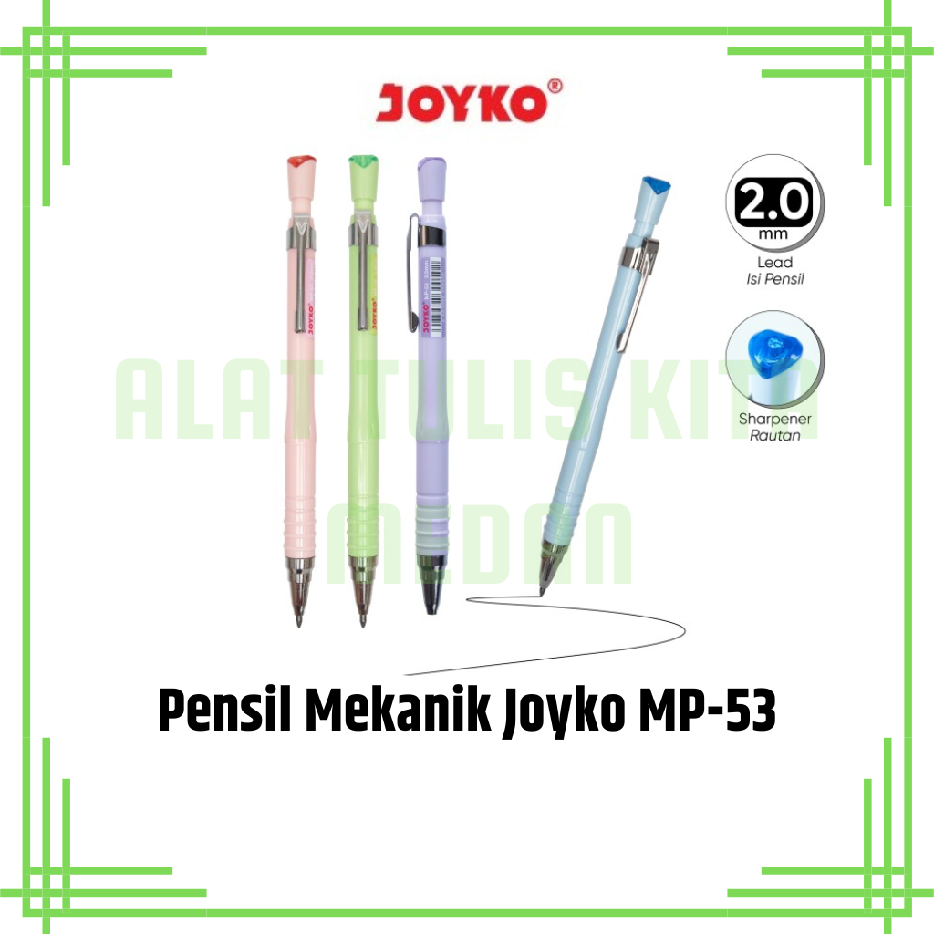 

(1 Pcs) Pensil Mekanik Joyko MP-53 / Mechanical Pencil 2.0mm Joyko MP-53