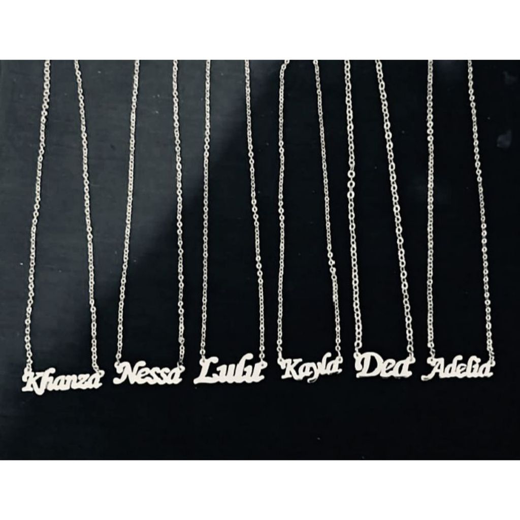 Kalung Anak Perempuan Kalung Anak Kalung Nama Silver Monel Stainless
