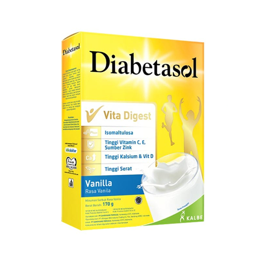 

Diabetasol Vita Digest Rasa Vanila 170 Gram Box