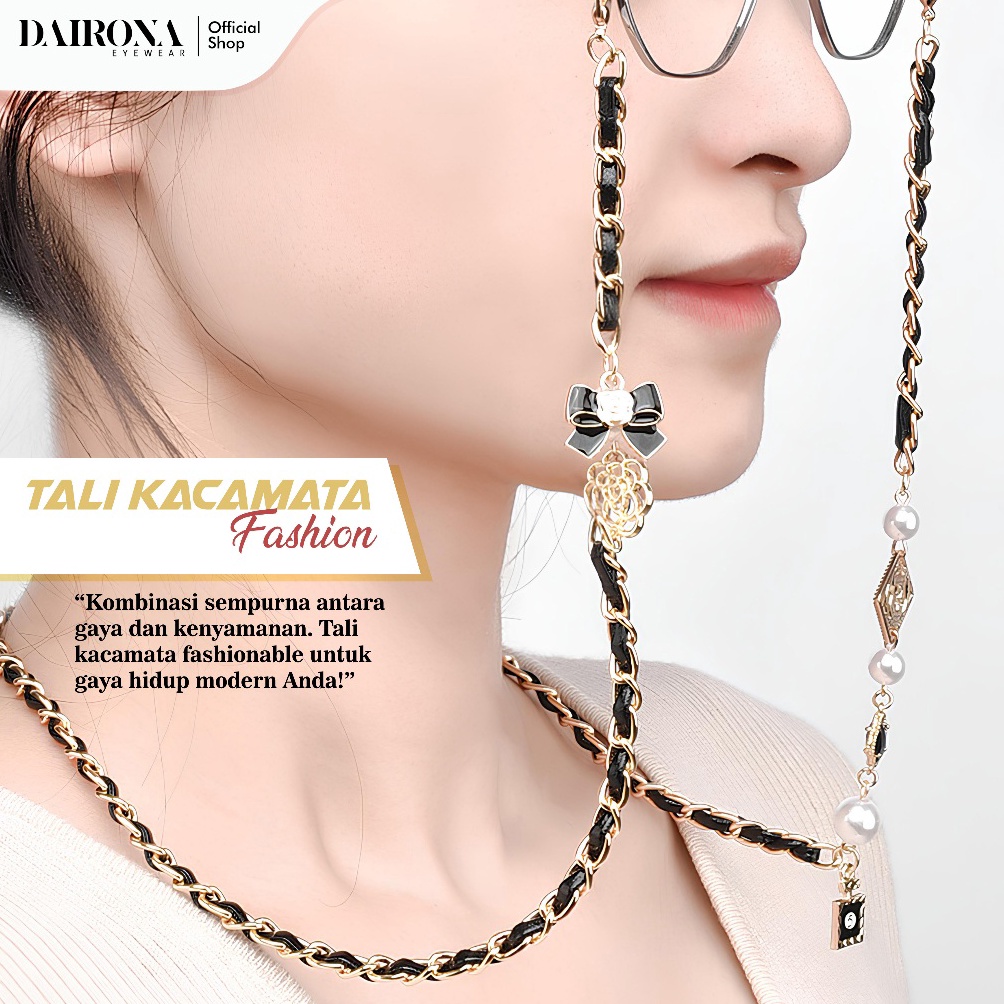 Dairona Eyewear Rantai KacamataMasker Strapmask Mask Lanyard Korea Konektor Hijab Chain Pengait Kaca