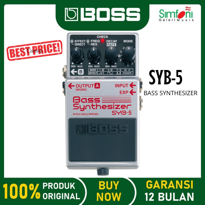 BOSS SYB-5 Bass Synthesizer Bass Effect Efek Bass