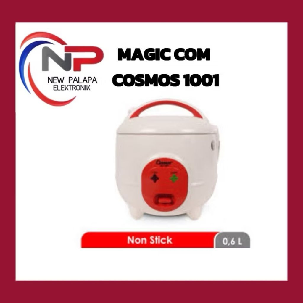 RICE COOKER COSMOS CRJ 1001/ PENANAK NASI COSMOS /MAGIC COM COSMOS 0.6 LITER