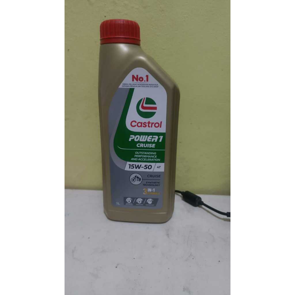 OLI CASTROL POWER 1 CRUISE 4T 15W-50W 1L 100% ORIGINAL