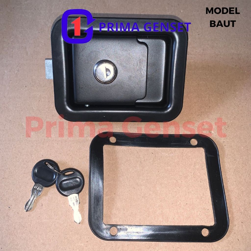 Door Lock / Doorlock Hitam Besi Sedang Genset