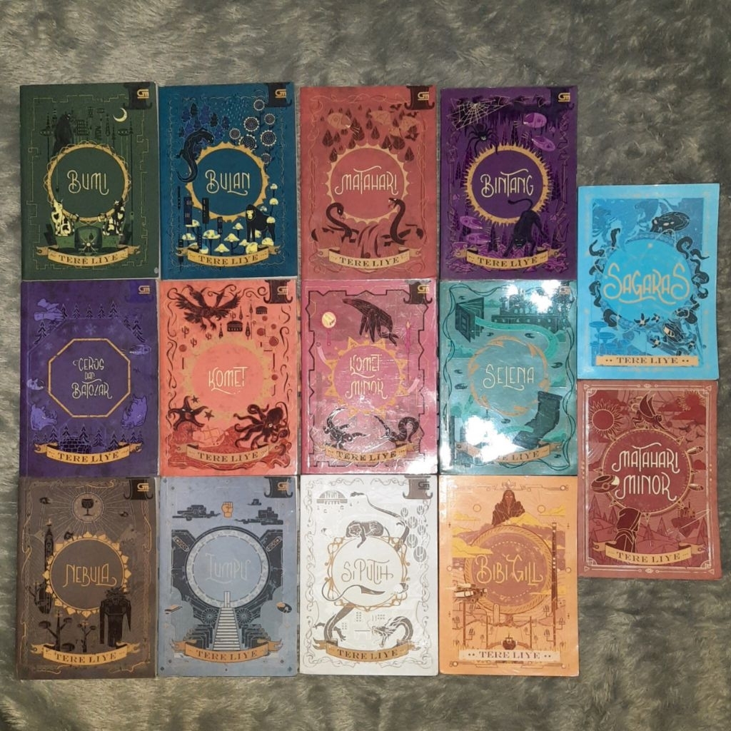 preloved buku bekas novel bumi series tere liye bulan matahari bintang ceros dan batozar komet minor