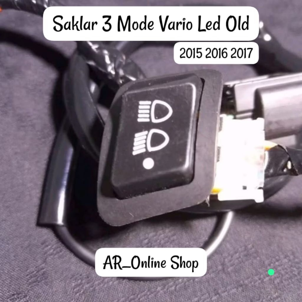 Saklar Lampu Utama Vario 125 150 LED OLD 2015 2016 2017 3 Mode  Pemasangan PNP