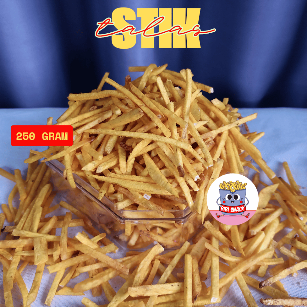 

Bibi Snack - Keripik Stik Talas Bogor Kiloan 250gr