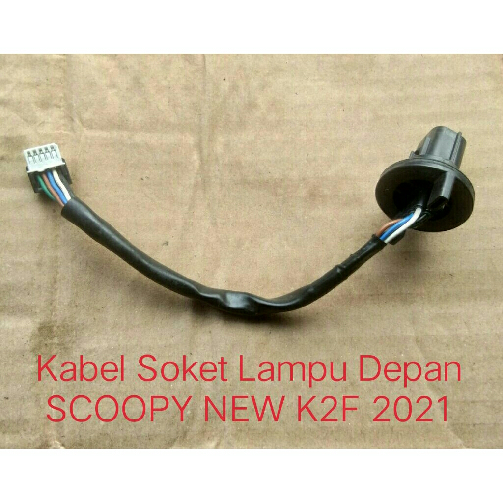 Kabel Soket Lampu Depan SCOOPY NEW K2F 2021 Original