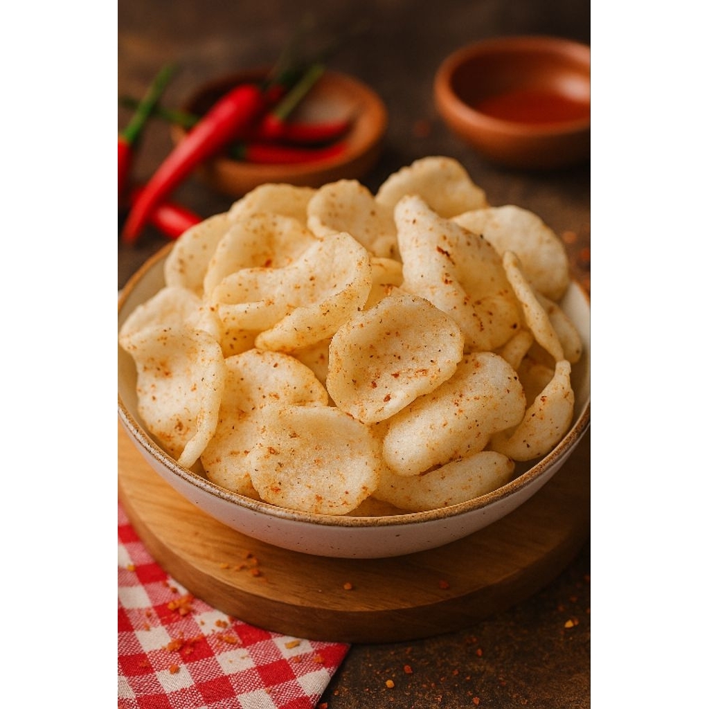 

Keripik Seblak Pedas / Kerupuk Odjolali Khas Bandung