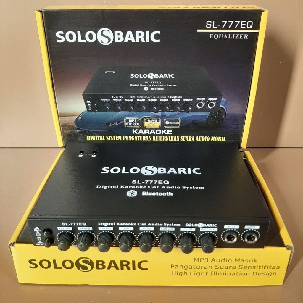 EQUALIZER BLUETOOTH PARAMETRIK AUDIO EQUALIZER KARAOKE BLUETOOTH PARAMETRIK SOLOBARIC SL 777 EQ